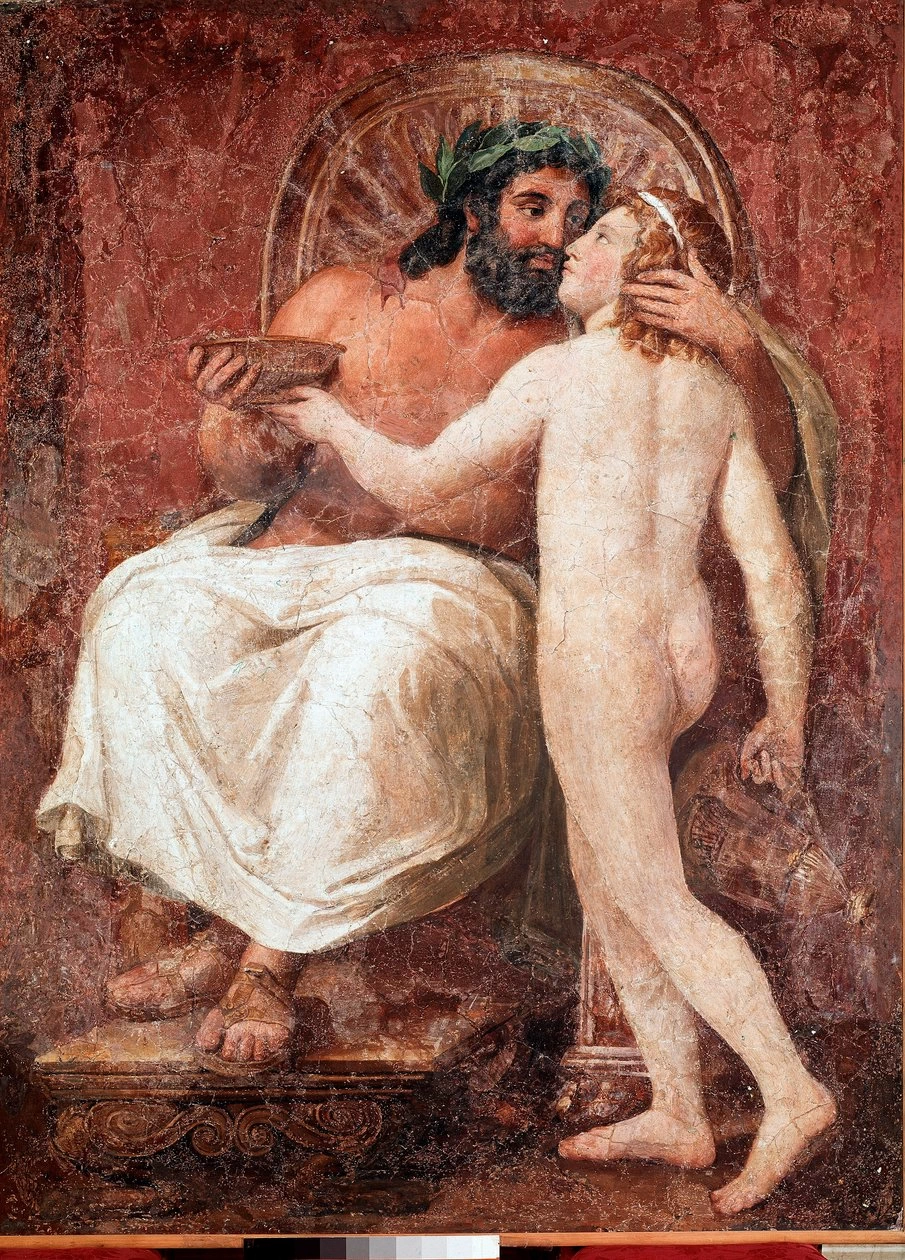Giove e Ganimede Zeus che bacia il suo amante Ganimede - Galleria Barberini, Roma